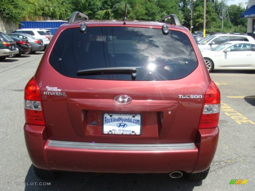 2008 Tucson GLS - Mesa Red / Gray photo #5