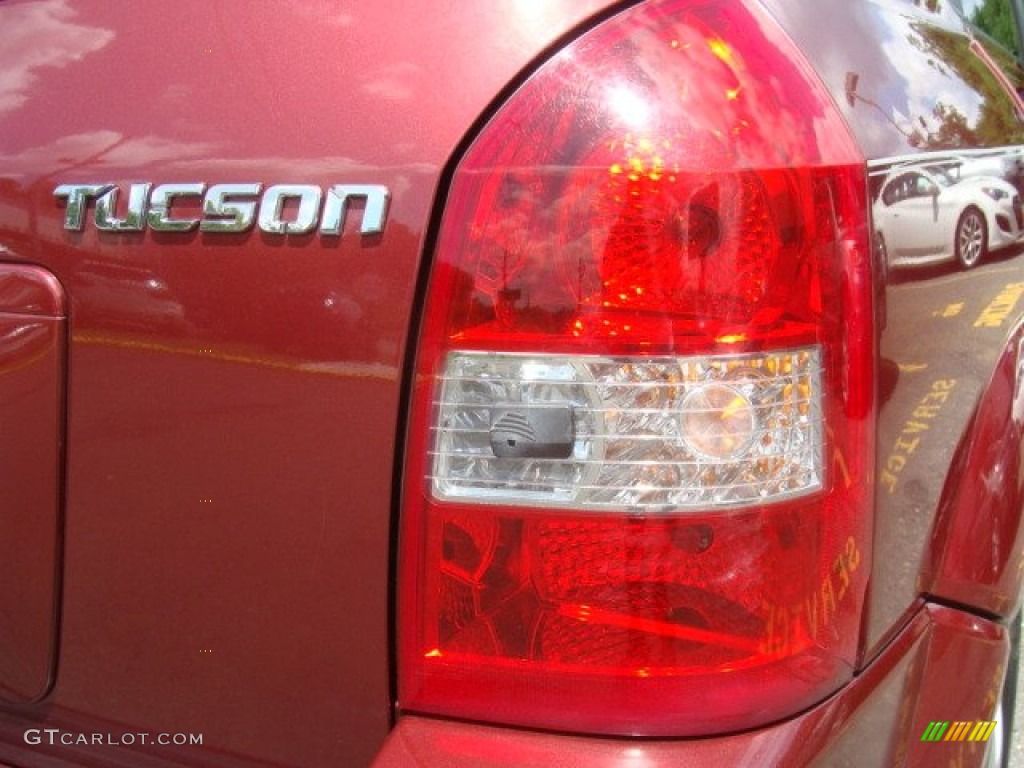 2008 Tucson GLS - Mesa Red / Gray photo #20