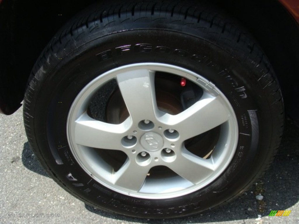 2008 Tucson GLS - Mesa Red / Gray photo #25