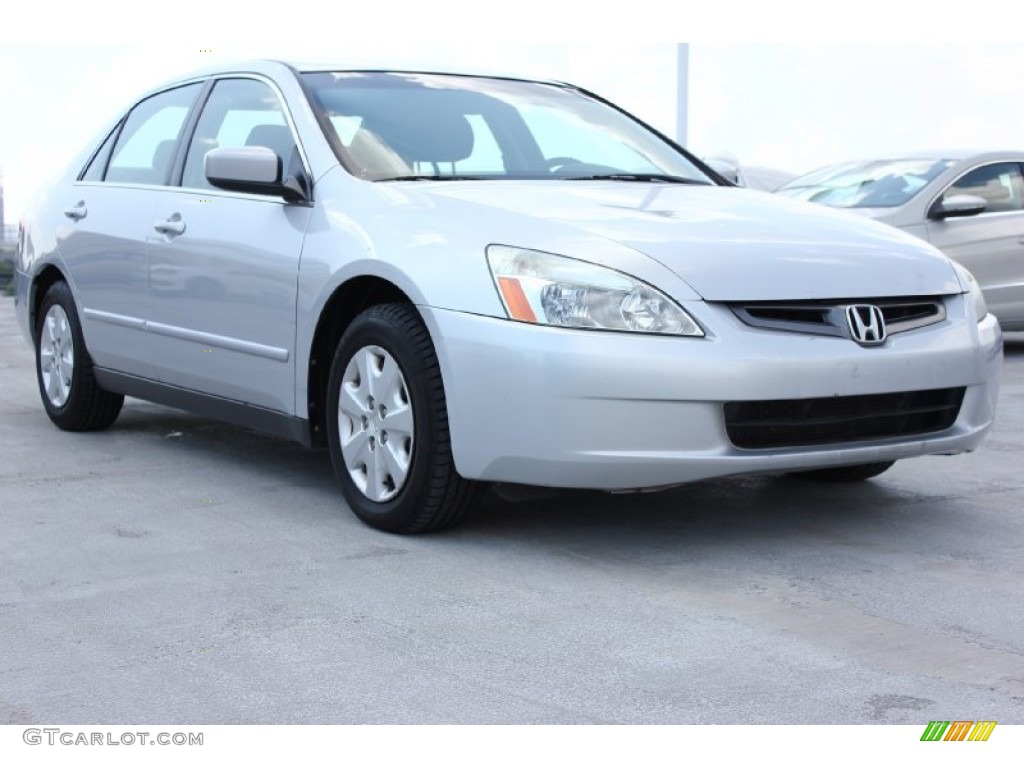 2003 Accord LX Sedan - Satin Silver Metallic / Gray photo #1