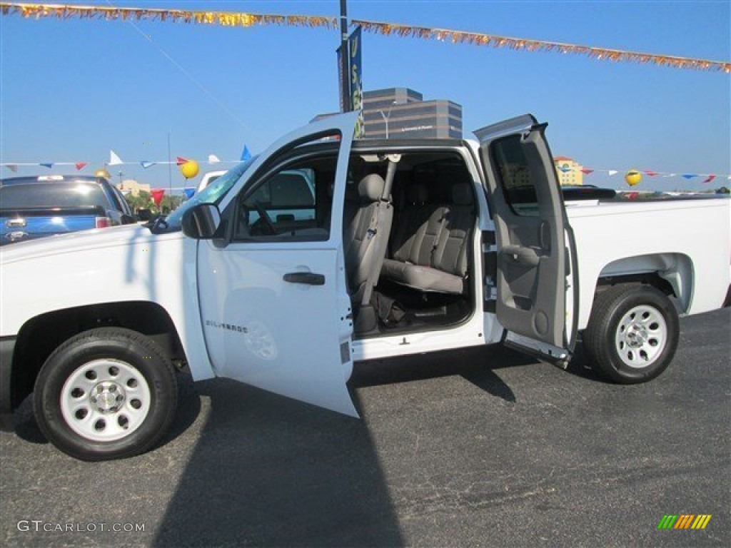 2013 Silverado 1500 Work Truck Extended Cab - Summit White / Dark Titanium photo #9