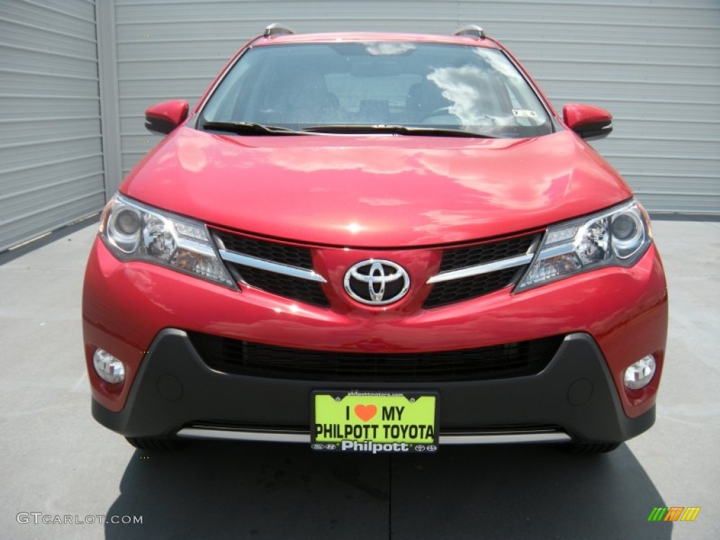 2014 RAV4 XLE - Barcelona Red Metallic / Ash photo #8