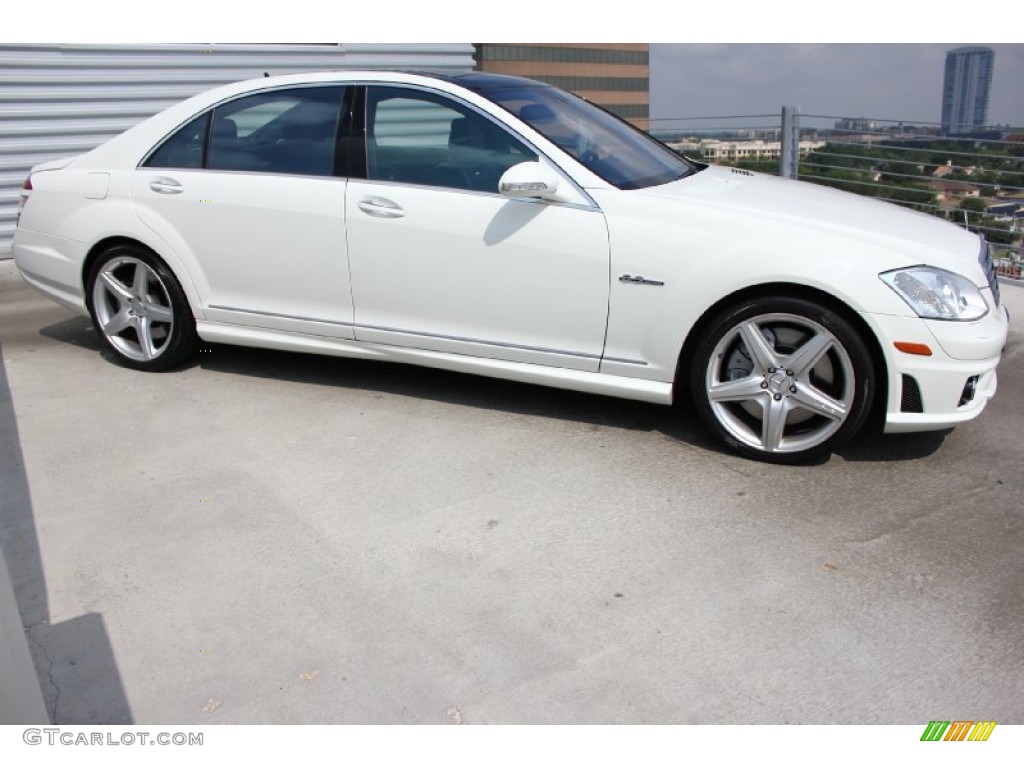 Arctic White 2009 Mercedes-Benz S 63 AMG Sedan Exterior Photo #96033063
