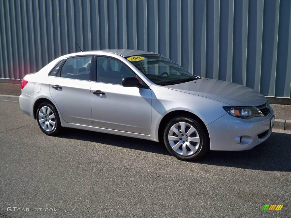 2008 Impreza 2.5i Sedan - Spark Silver Metallic / Carbon Black photo #1