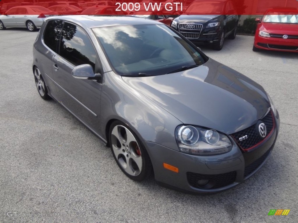 2009 GTI 2 Door - United Grey Metallic / Anthracite Black Leather photo #1