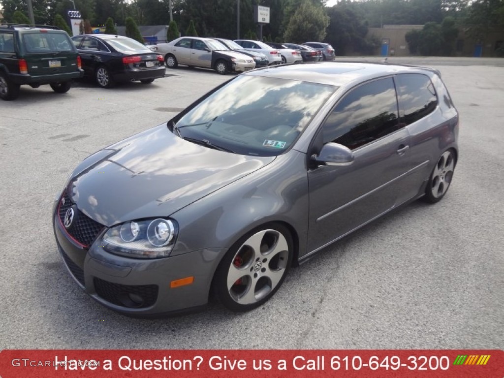 2009 GTI 2 Door - United Grey Metallic / Anthracite Black Leather photo #7