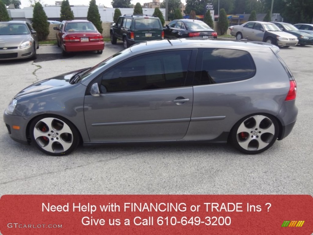 2009 GTI 2 Door - United Grey Metallic / Anthracite Black Leather photo #8