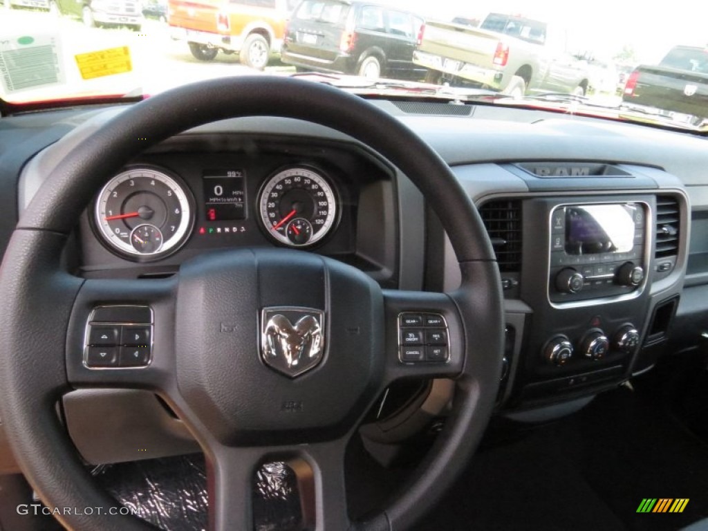 2014 1500 Express Quad Cab - Flame Red / Black/Diesel Gray photo #8