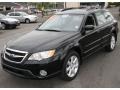 2008 Obsidian Black Pearl Subaru Outback 2.5i Wagon  photo #1