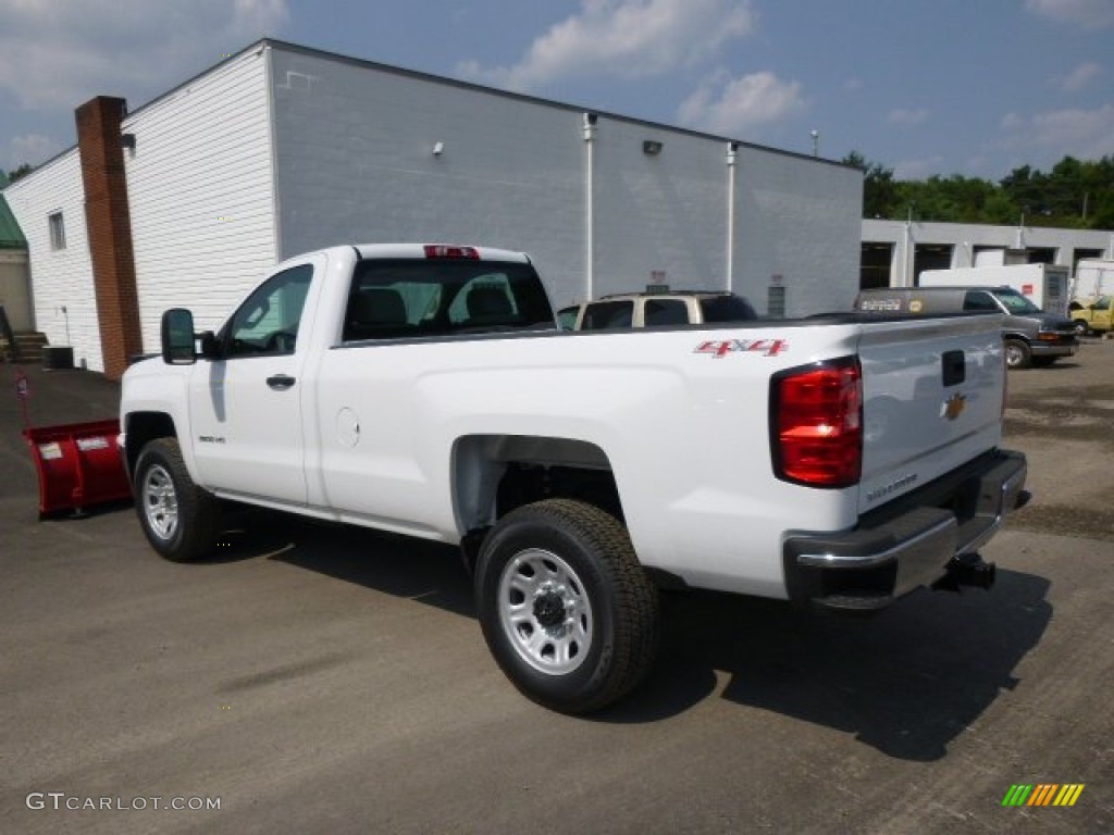 Summit White 2015 Chevrolet Silverado 3500HD WT Regular Cab 4x4 Plow Truck Exterior Photo #96039237