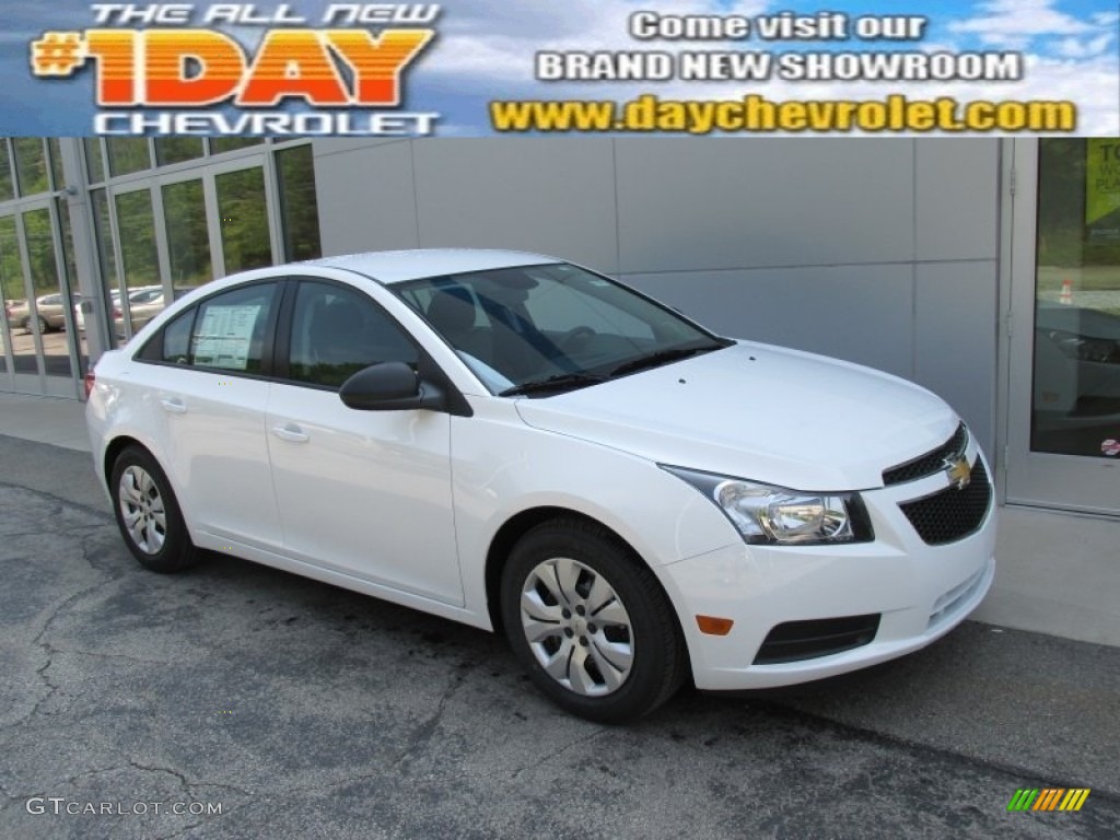 2014 Cruze LS - Summit White / Jet Black/Medium Titanium photo #1