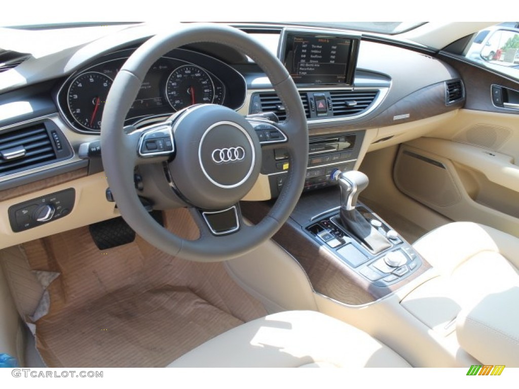 Velvet Beige Interior 2015 Audi A7 3.0T quattro Premium Plus Photo #96040110
