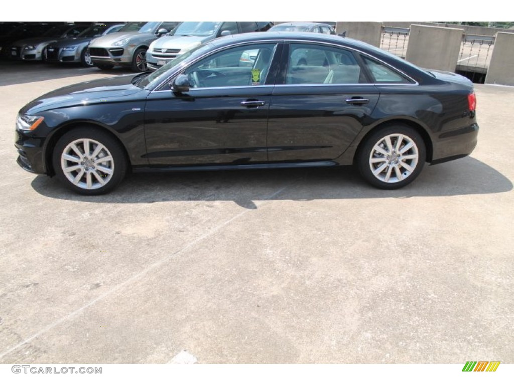 Phantom Black Pearl 2015 Audi A6 3.0T Prestige quattro Sedan Exterior Photo #96040572