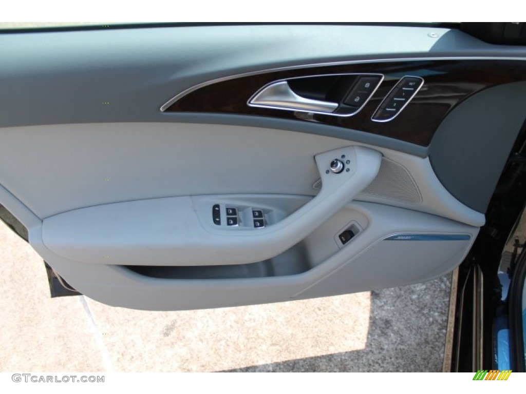 2015 Audi A6 3.0T Prestige quattro Sedan Titanium Gray Door Panel Photo #96040620