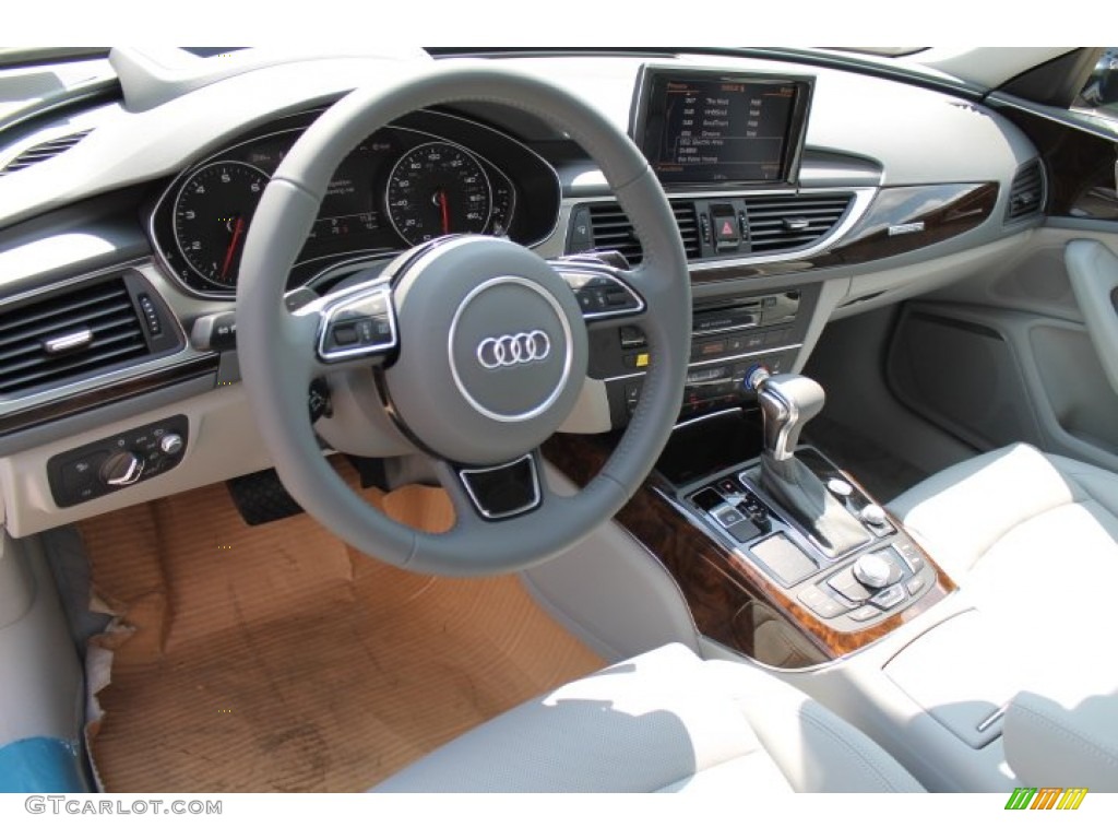 Titanium Gray Interior 2015 Audi A6 3.0T Prestige quattro Sedan Photo #96040665