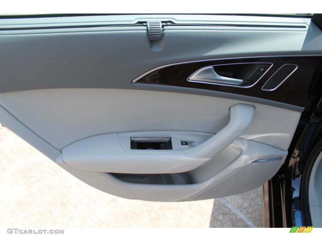 2015 Audi A6 3.0T Prestige quattro Sedan Titanium Gray Door Panel Photo #96040878