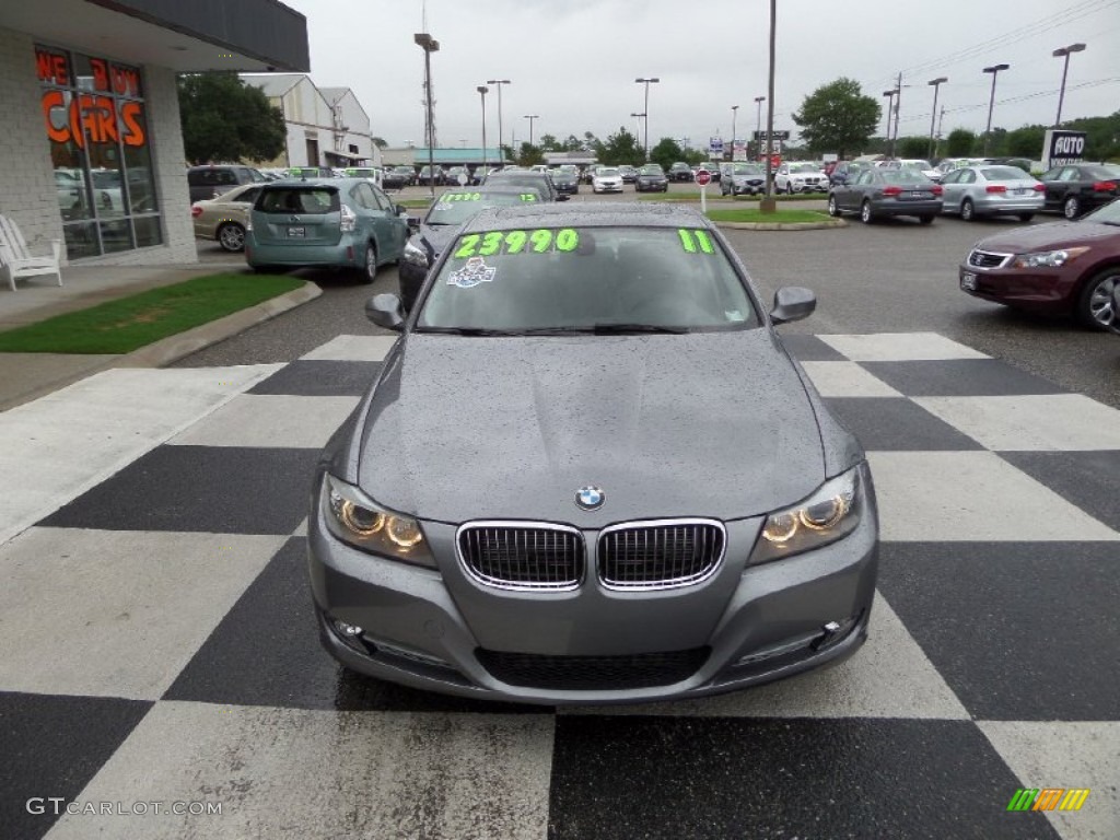 2011 3 Series 335d Sedan - Space Gray Metallic / Gray Dakota Leather photo #2