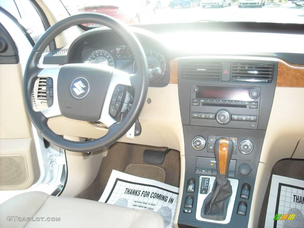 2008 XL7 Luxury AWD - Pearl White Tri Coat Metallic / Beige photo #6