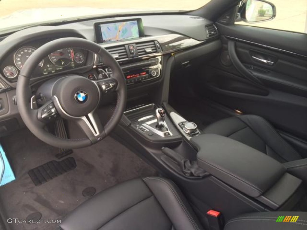 Black Interior 2015 BMW M4 Coupe Photo #96044367