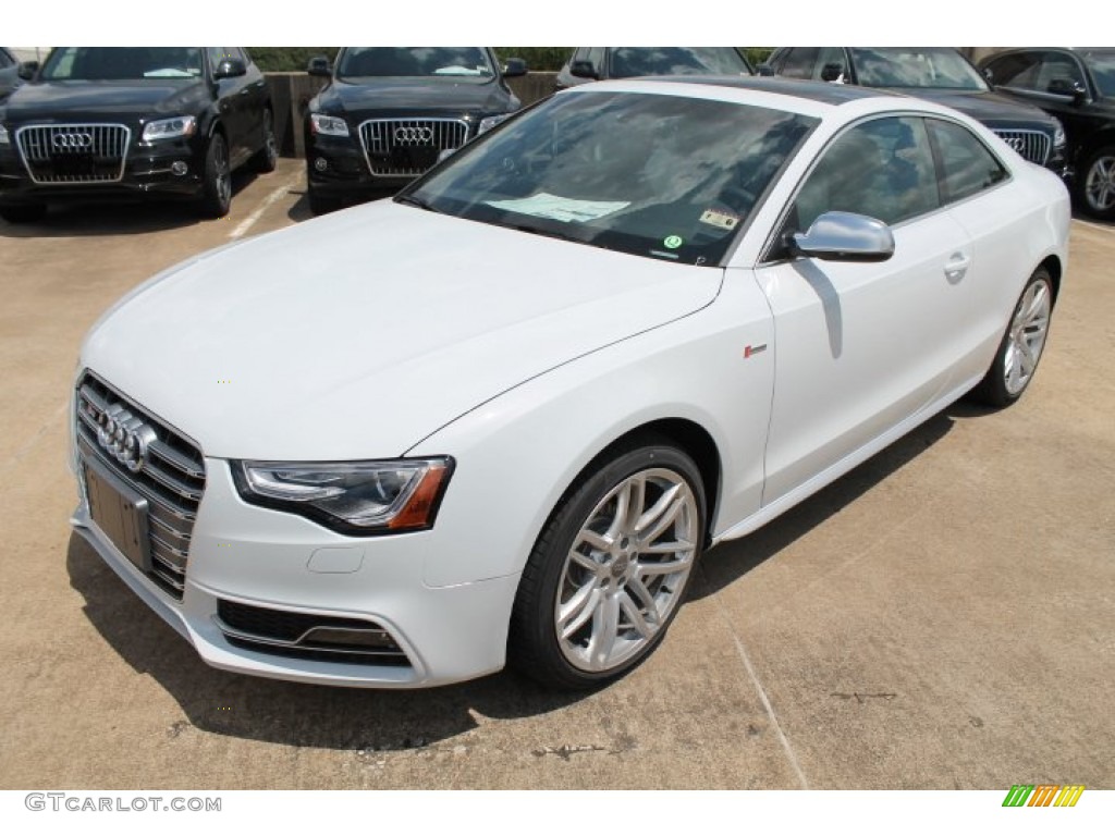 Glacier White Metallic 2015 Audi S5 3.0T Premium Plus quattro Coupe Exterior Photo #96045681