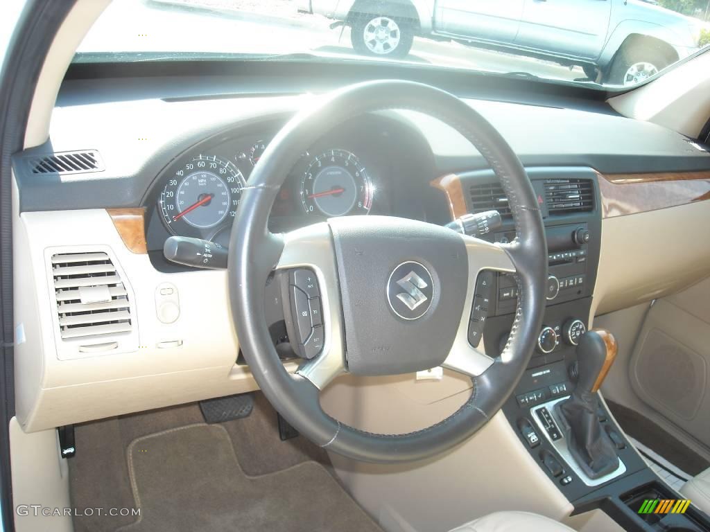 2008 XL7 Luxury AWD - Pearl White Tri Coat Metallic / Beige photo #21