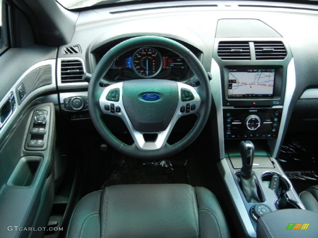 2015 Ford Explorer Sport 4WD Sport Charcoal Black Dashboard Photo #96046152