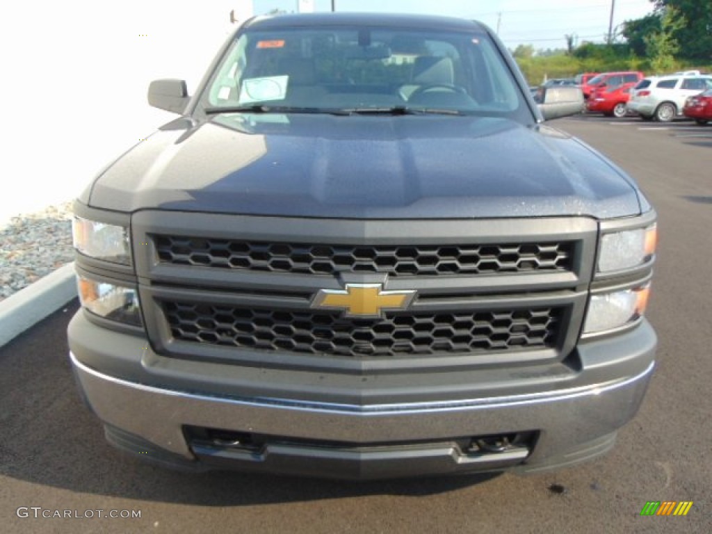 2014 Silverado 1500 WT Regular Cab 4x4 - Tungsten Metallic / Jet Black/Dark Ash photo #5