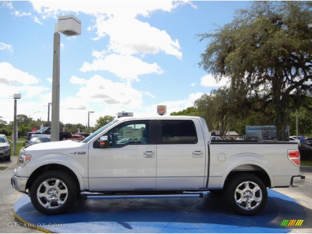 2014 F150 Lariat SuperCrew - Ingot Silver / Black photo #2