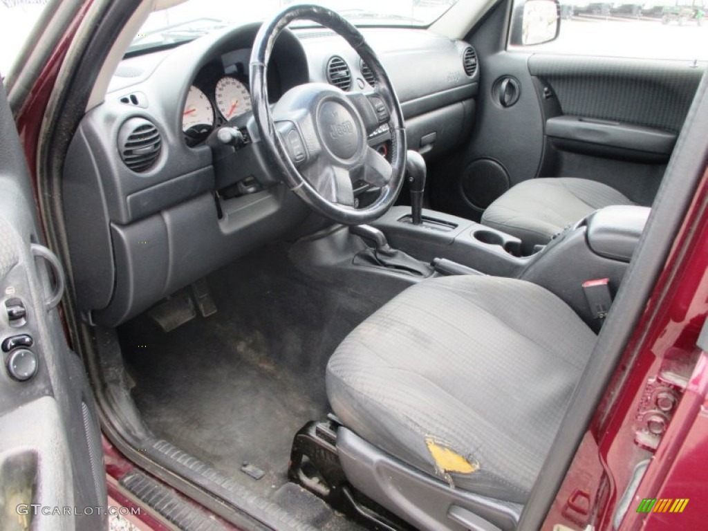 2002 Liberty Sport 4x4 - Dark Garnet Red Pearlcoat / Dark Slate Gray photo #5