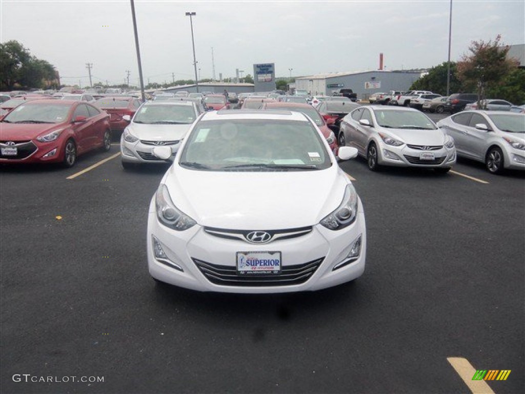 2015 Elantra Sport Sedan - Monaco White / Gray photo #2