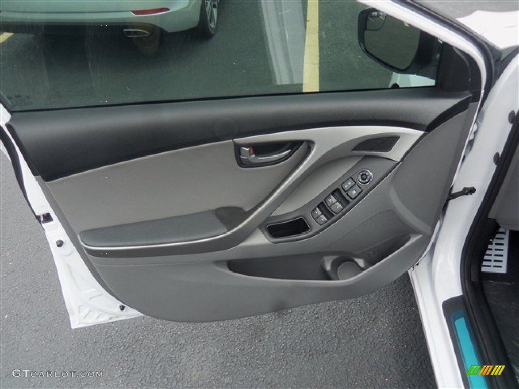2015 Elantra Sport Sedan - Monaco White / Gray photo #5
