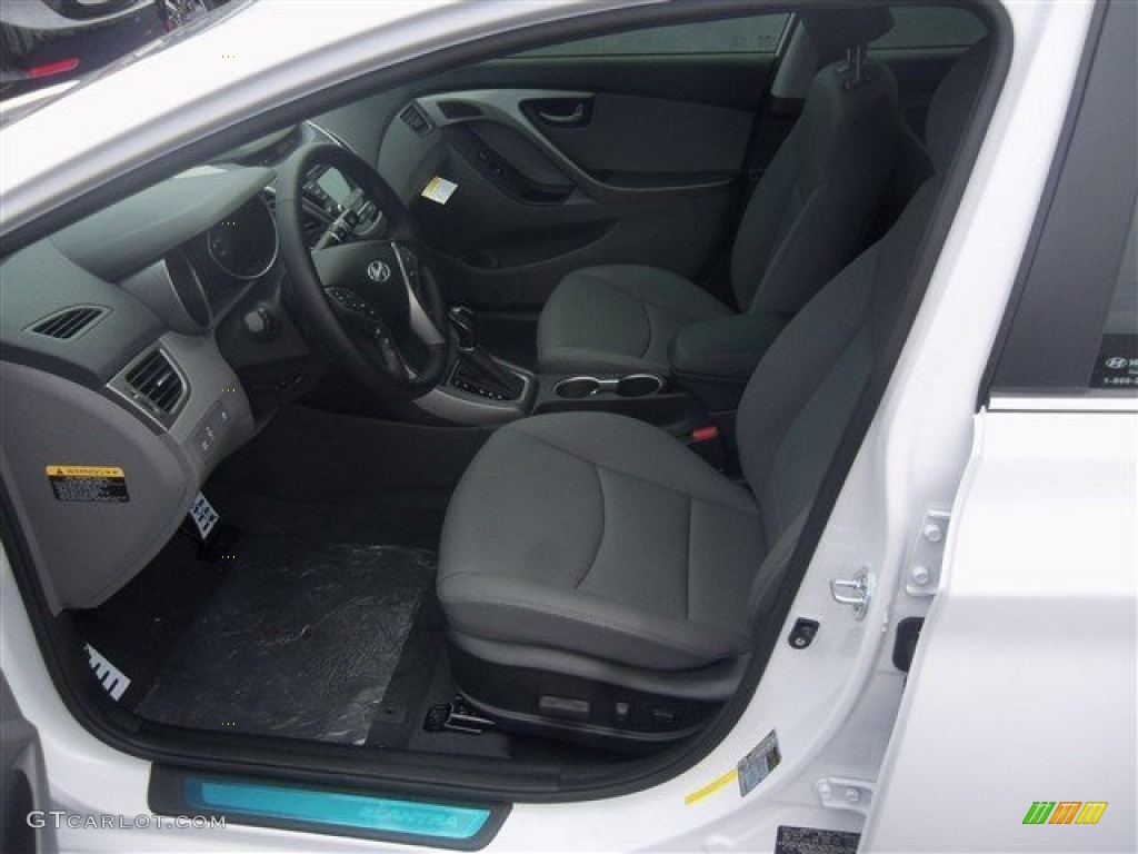 2015 Elantra Sport Sedan - Monaco White / Gray photo #6