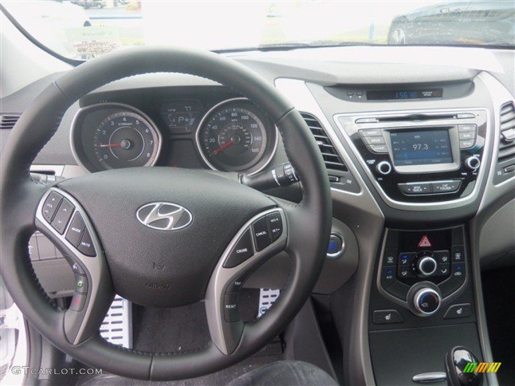 2015 Elantra Sport Sedan - Monaco White / Gray photo #7