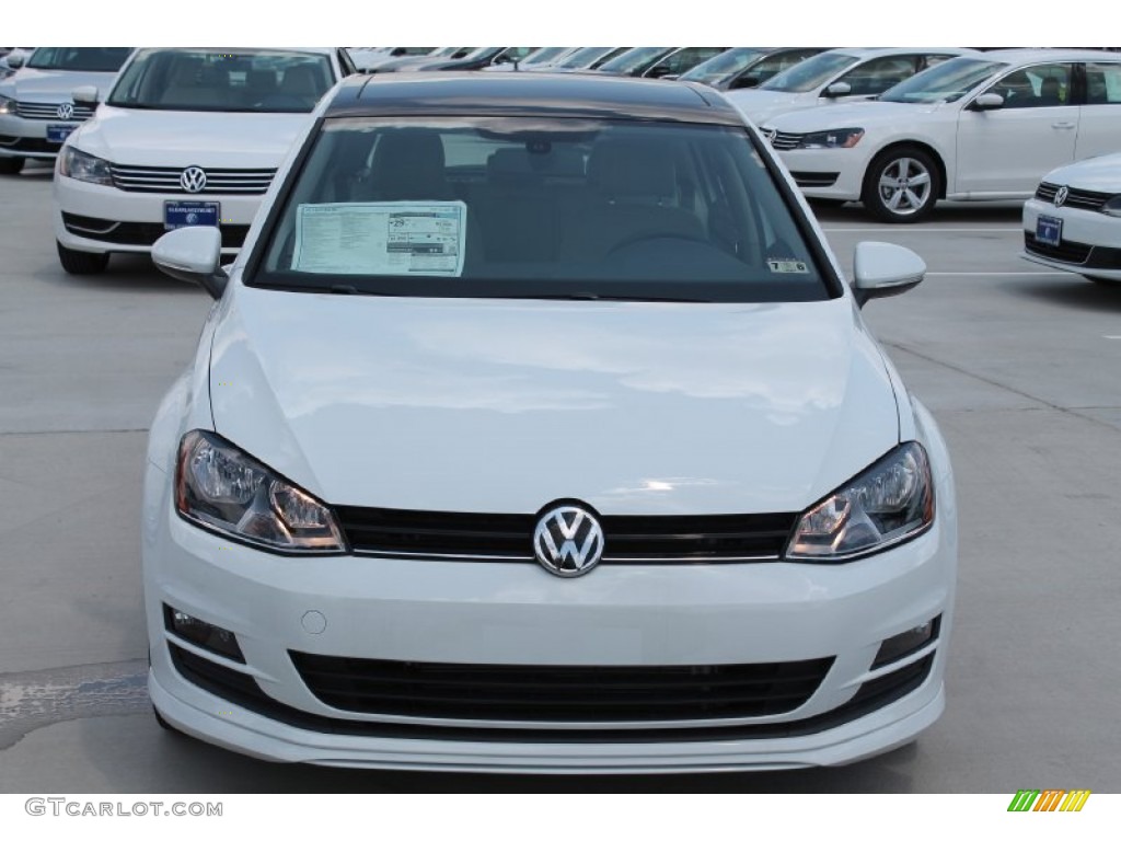 Pure White 2015 Volkswagen Golf 4 Door 1.8T SE Exterior Photo #96050817