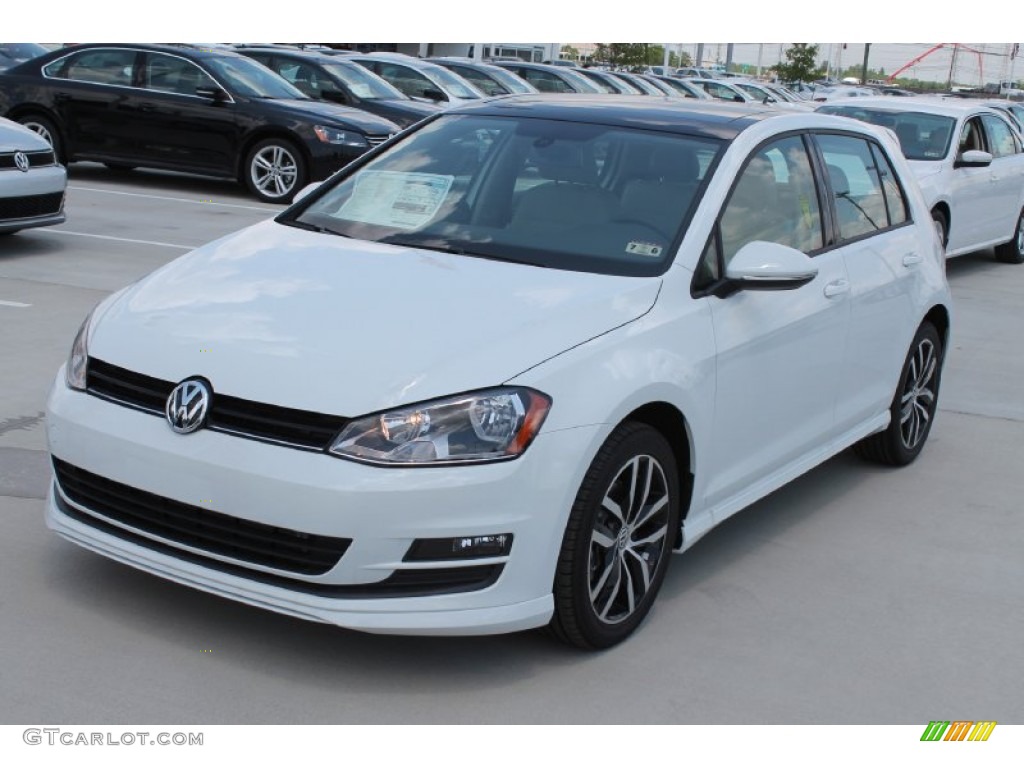 Pure White 2015 Volkswagen Golf 4 Door 1.8T SE Exterior Photo #96050835