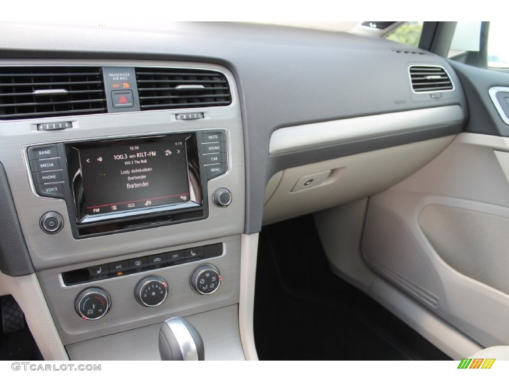 2015 Volkswagen Golf 4 Door 1.8T SE Beige Dashboard Photo #96050973