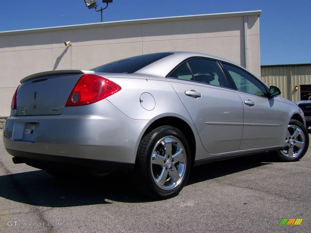 2008 G6 GT Sedan - Liquid Silver Metallic / Ebony Black photo #7