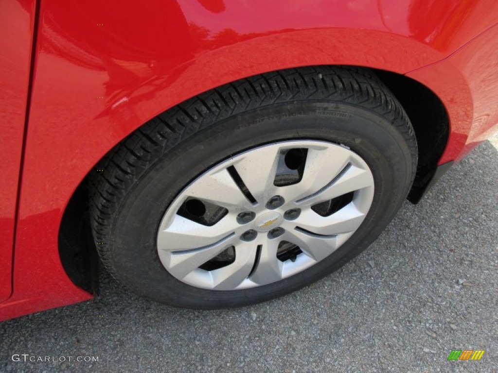 2014 Cruze LS - Red Hot / Jet Black/Medium Titanium photo #3