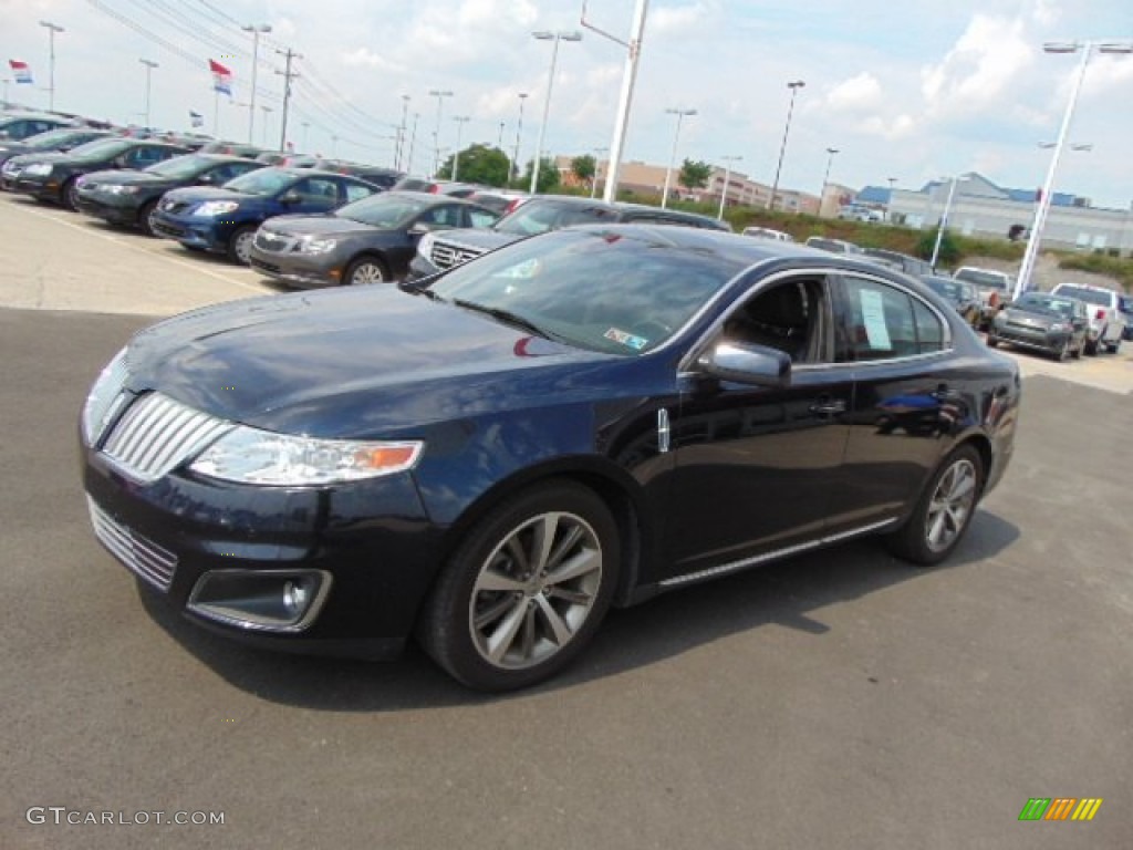 2009 MKS AWD Sedan - Dark Ink Blue Metallic / Charcoal Black photo #5