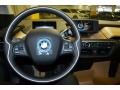 2014 BMW i3 Tera Dalbergia Brown Full Natural Leather Interior Steering Wheel Photo