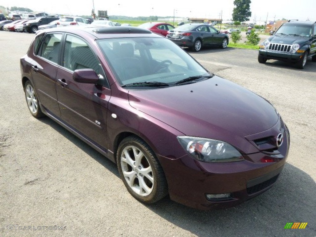 Phantom Purple Mica 2008 Mazda MAZDA3 s Grand Touring Hatchback Exterior Photo #96061386