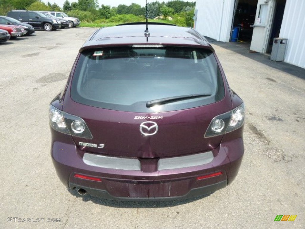2008 MAZDA3 s Grand Touring Hatchback - Phantom Purple Mica / Black photo #5