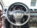 Black 2008 Mazda MAZDA3 s Grand Touring Hatchback Steering Wheel