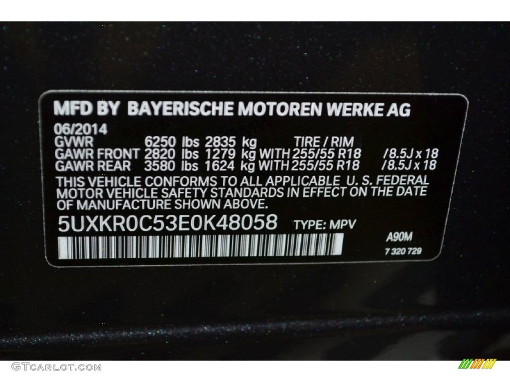 2014 X5 xDrive35i - Dark Graphite Metallic / Black photo #5