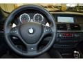 2014 BMW X6 M Black Interior Steering Wheel Photo