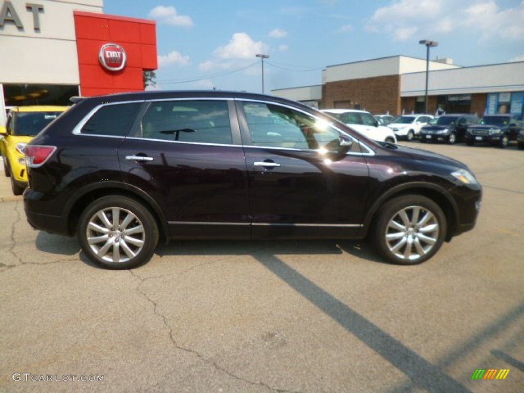 2008 CX-9 Grand Touring AWD - Black Cherry Mica / Sand photo #8