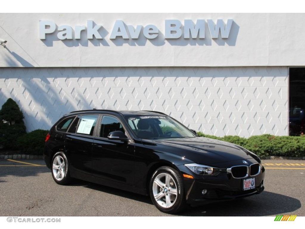 2014 3 Series 328i xDrive Sports Wagon - Jet Black / Black photo #1
