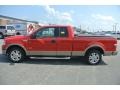 2004 Bright Red Ford F150 Lariat SuperCab  photo #3