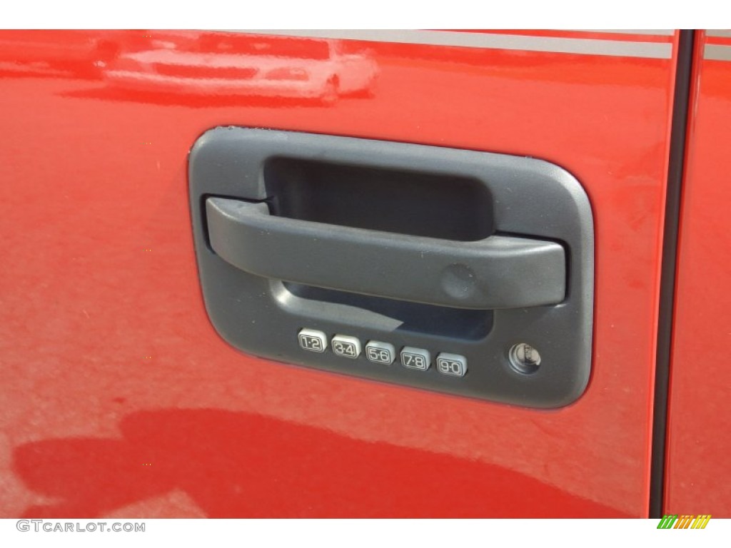 2004 F150 Lariat SuperCab - Bright Red / Tan photo #7