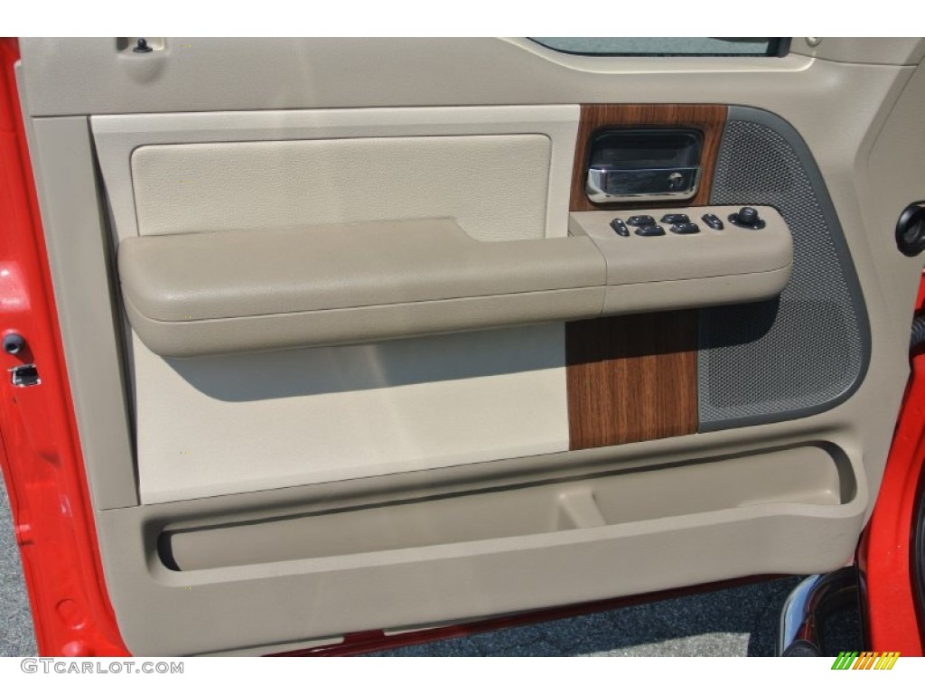 2004 F150 Lariat SuperCab - Bright Red / Tan photo #11